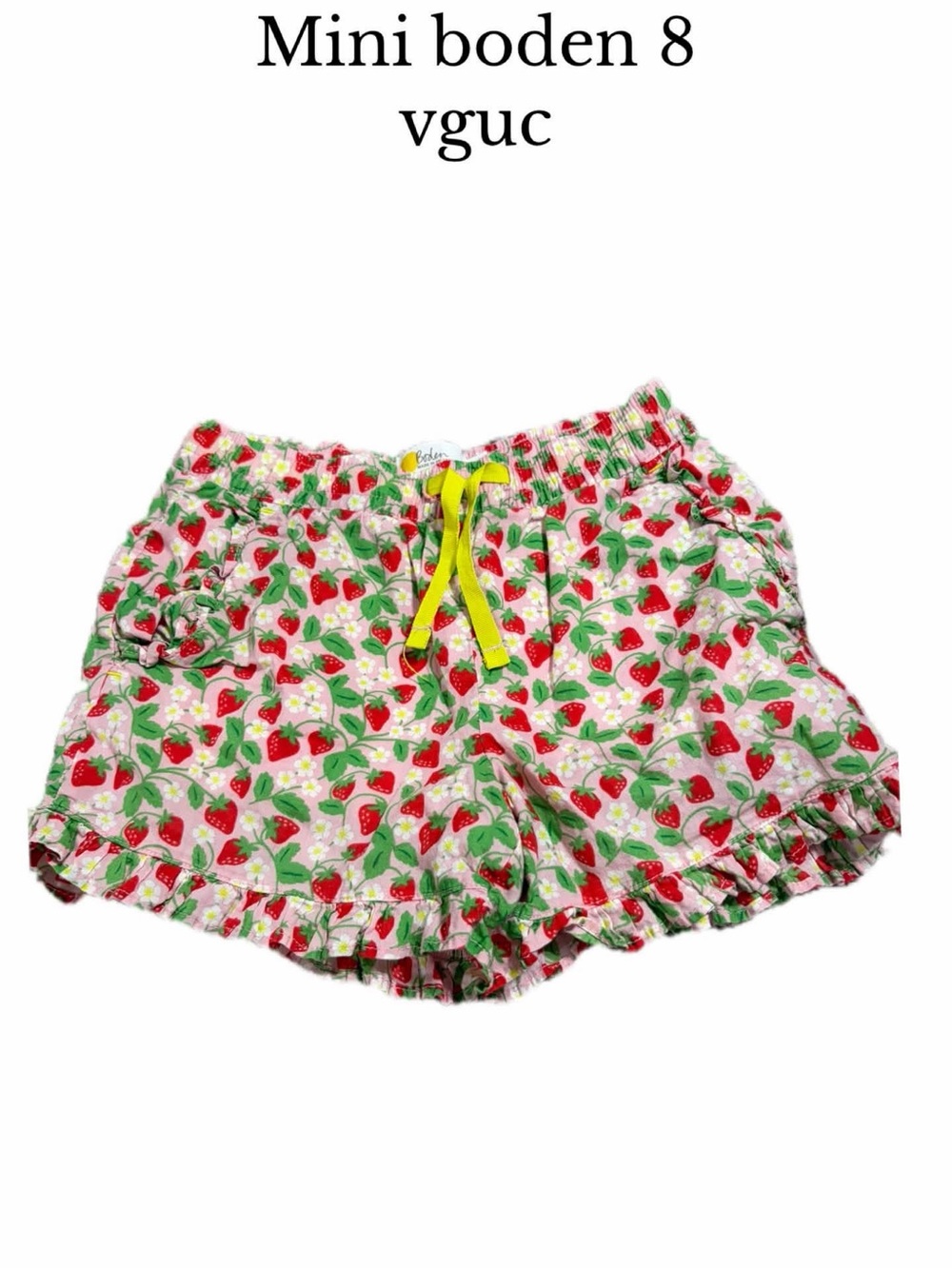 Mini boden strawberry shorts